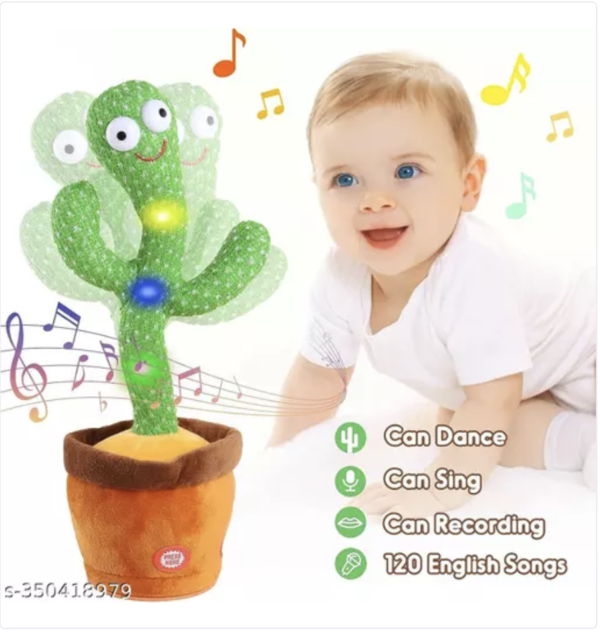 Shopizon Dancing Cactus Talking Toy, Musical Puppet, Wriggle & Singing Recording Toy Repeat What You Say,Voice Repeat Speaking Toy,Talking Toys for Kids, Girls, Boys